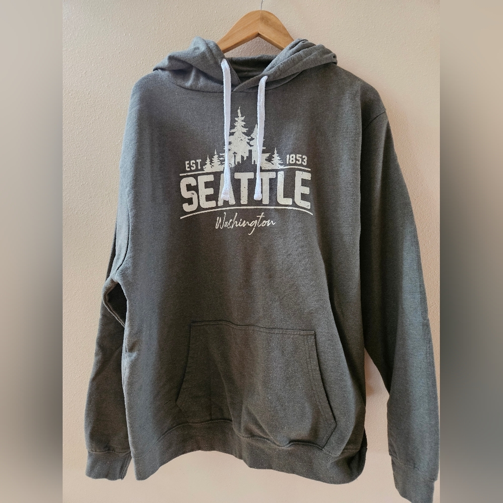 Gray Seattle Sweatshirt Hoodie